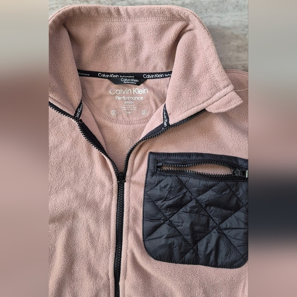 Calvin Klein Performance Pink and Black Jacket - Picture 3 of 5